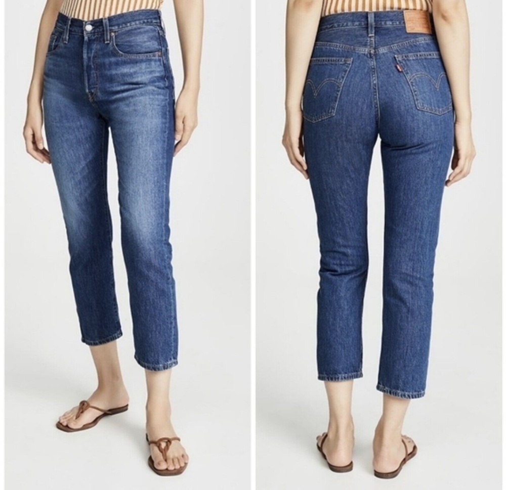 Levi’s Premium Blue Wedgie Straight Button Fly Jeans 24